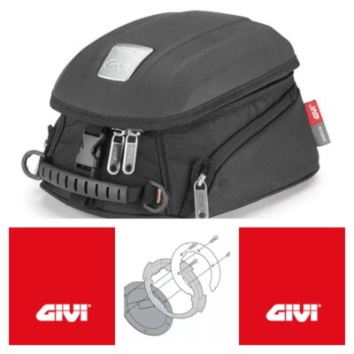 Givi MT505 5 Litre Motorcycle Tank Bag & Benelli Tank Ring - Black