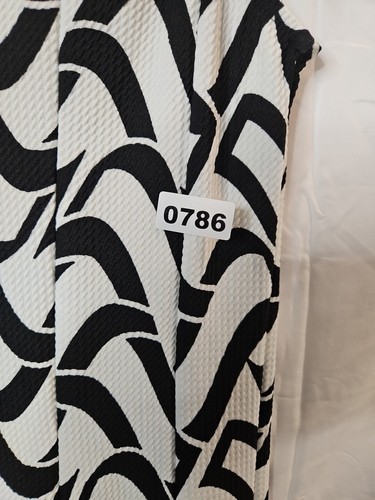 Ashley Stewart Women's Size 10/12 Black & White Fit and Flare Dress - Picture 7 of 7