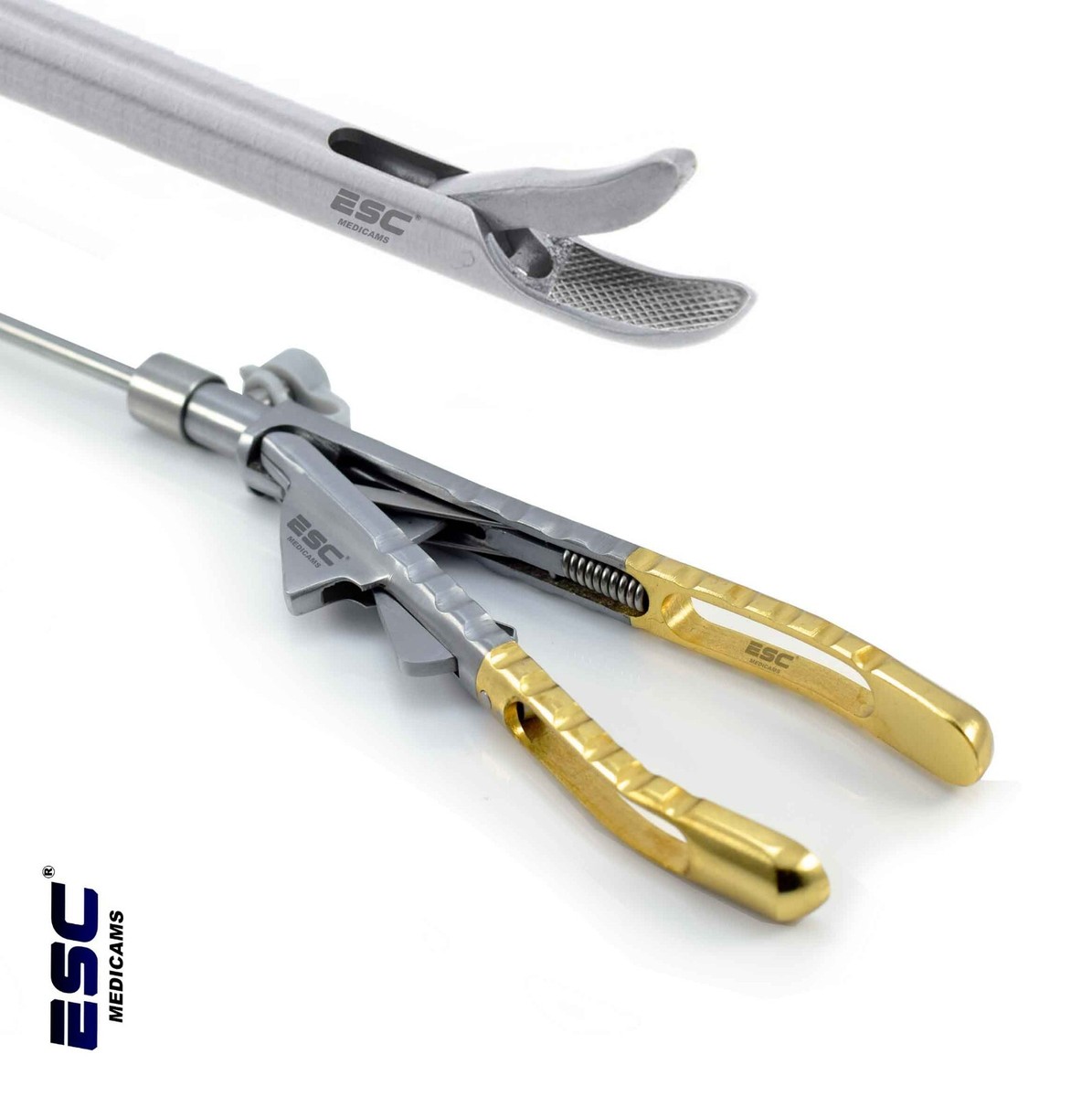 Laparoscopic Needle Holder Forceps Curved Jaw Laparoscopy
