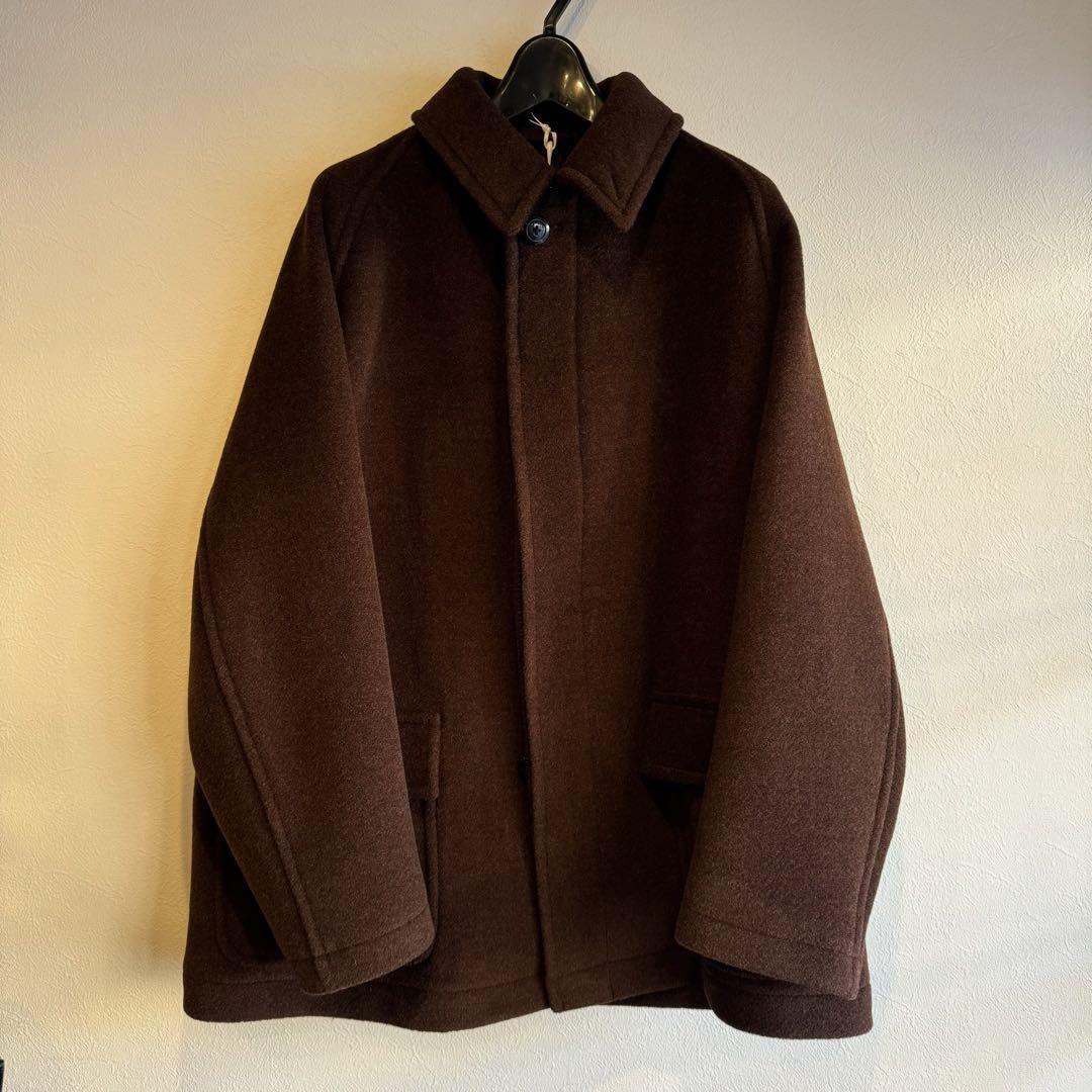 KAPTAIN SUNSHINE Short Traveller Coat Wool Size 38 Top Mixe KAPTAIN SUNSHINE Short Traveller Coat Wool Size 38 Top Mixe