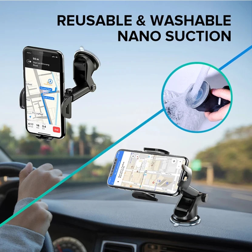 Windshield Dashboard Hot Sale Adjustable Car Navigation mobile phone holder 360 - Image 4 of 4