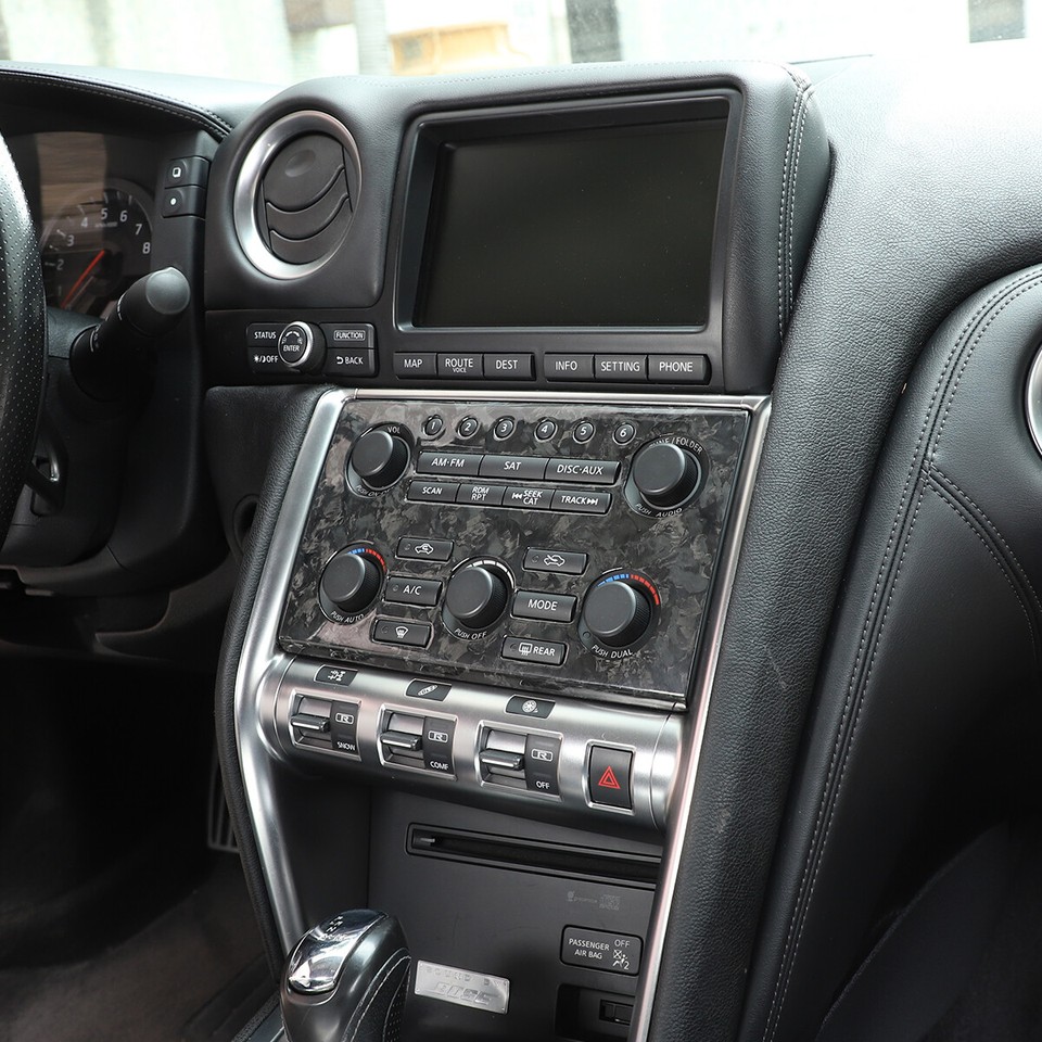 Forged Pattern Dashboard Control Panel Cover Trim For Nissan GTR R35 ...
