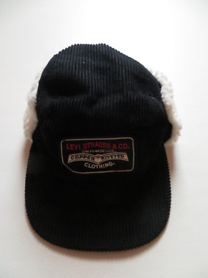 Levi's Cord Mütze, Cap, Gr. M (XS), Breitcord ! Warm gefüttert mit Teddy Fell !