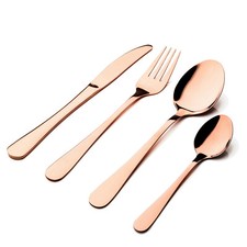 Sabichi Glamour 16 Piece Cutlery Set Stainless Steel Dining Gift Box Copper