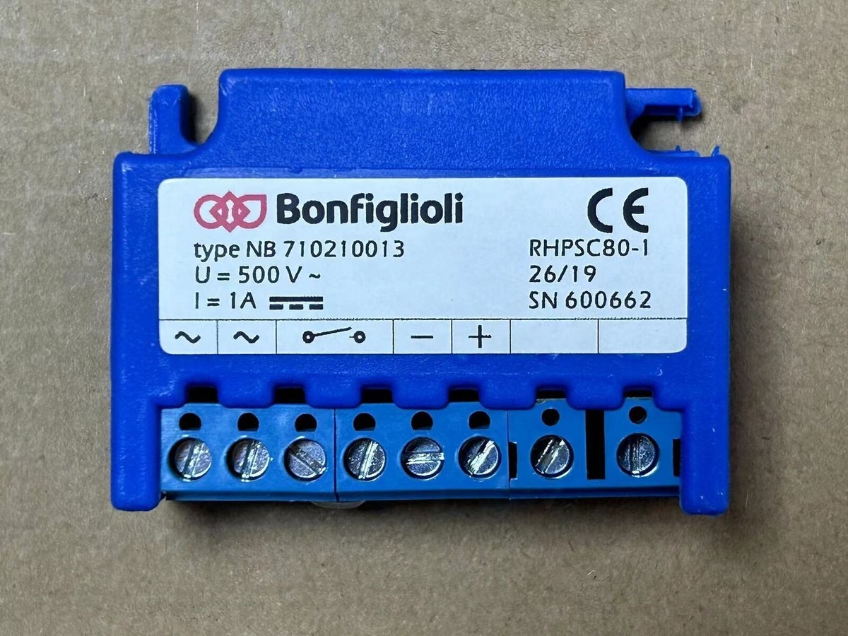 Bonfiglioli type NB 710210013 RHPSC80-1 500V~ 1A motor brake