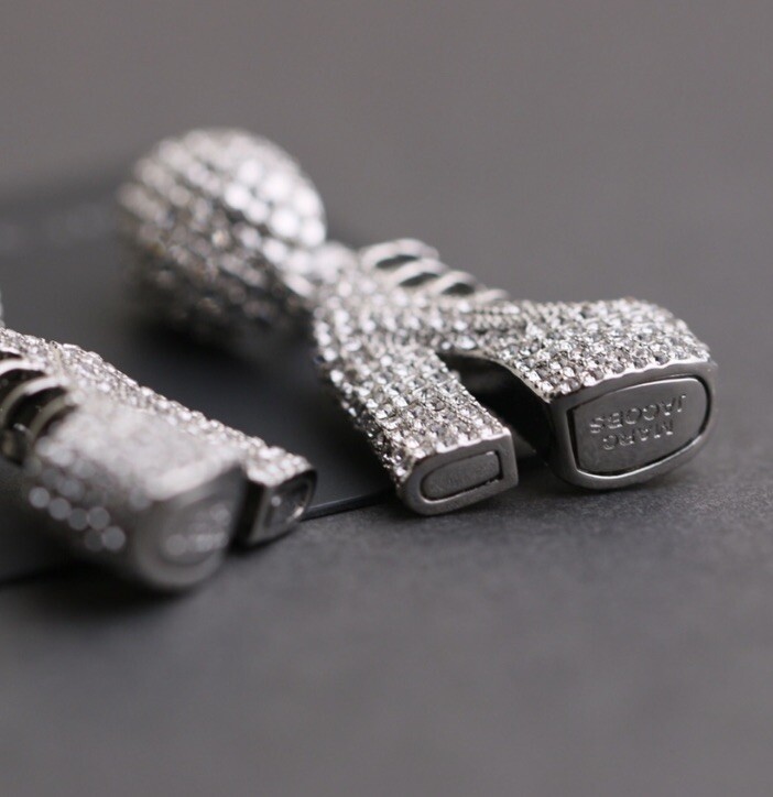 Marc Jacob Silver Kiki Crystal Boots Earrings | eBay
