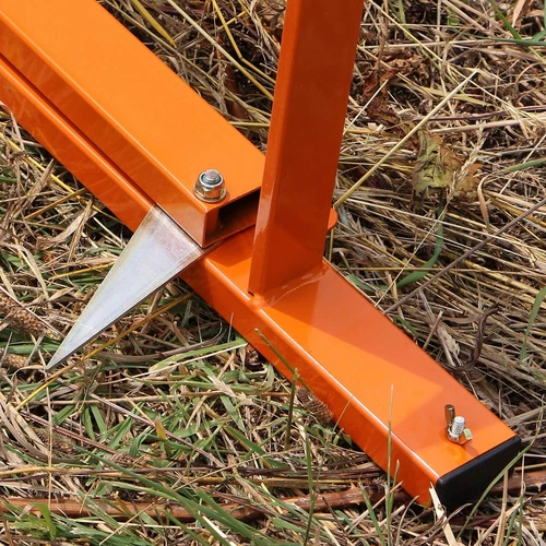Steel Log Sawhorse Folding Portable Heavy Duty Chainsaw Workbench w/Safety Lock - Picture 13 of 14