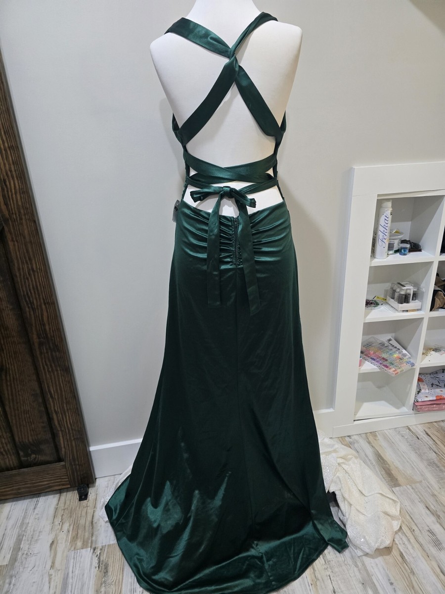 b darlin emerald green dress Emerald Green Off Shoulder Mermaid Lace Prom Dress, Emerald Green Gree –  jbydress main image 0