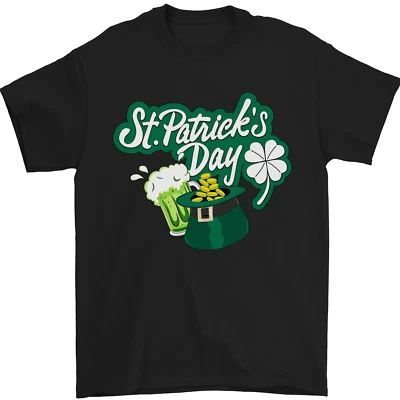 Jour de la st Patrick Drôle Irlandais Irlande Vacances T-Shirt 100% Coton - Photo 1/4