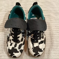 Steve Madden Wyatt Black/White Animal Print Lace-Up Women s Sneakers US 8