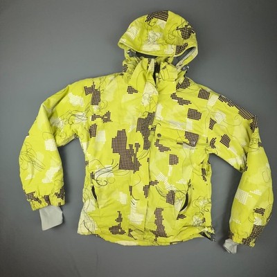 Surfanic Sugarbabe Women M Green Snowboard Jacket Neon Camo Ski Winter Coat