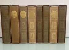 Charles Dickens- Heritage Press Collection 1930’s-1950’s Lot Of 8 W/Slipcases