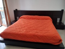 Camera da letto matrimoniale Pianca in rovere scuro letto tatami box-bed armadio