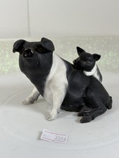 Country Life Fine Bone China Black And White Pig And Piglet