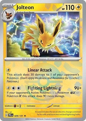 Jolteon (Poke Ball Pattern) 029/131 SV: Prismatic Evolutions Rare Holo NM