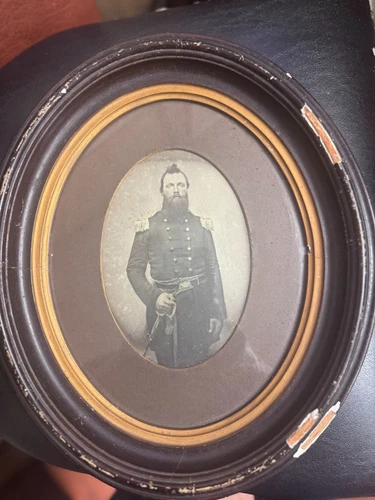 ORIGINAL! Named Civil War Photo Confederate Maj Clinton Haddox of Virginia