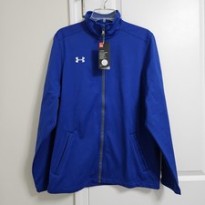 NWT Under Armour Coldgear Men's Med Royal Full-Zip Ultimate Team Jacket 1259102