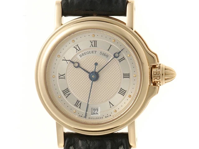 Breguet — Breguet Marine 8400BA / 12 / 942 K18Yellow Gold / Leather 26mm Automatic #DW301