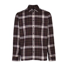 Hackett London Herrenhemd Freizeithemd Flanell Baumwolle Karo Braun Gr. XL Neu