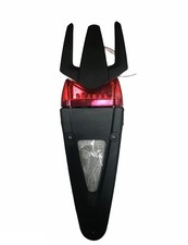 Portatarga moto cross enduro motard racing fanalino con led universale nero