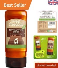 Natural Butterscotch Syrup - 350g | Low-Calorie  Delight, No Additives