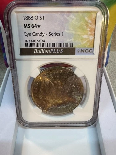 🌈🌈🌈Bullion Plus Eye Candy 🌈🌈🌈 1888 0 MS64⭐️ Beautiful TONER