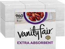 Vanity Fair Paper Napkins, Disposable Dinner Napkins, 960 Count