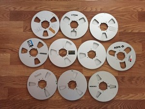 Lot of 10x empty 10.5" NAB reels ATR MCI JH RTM SM AMPEX Studer