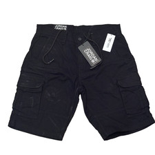 JORDAN CRAIG MENS BLACK CARGO SHORTS DRAWSTRING SIZE MEDIUM NWT