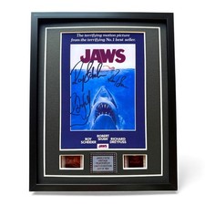 JAWS Signed PREPRINT JAWS Film Cells Framed JAWS MOVIE MEMORABILIA SHARK GIFTS