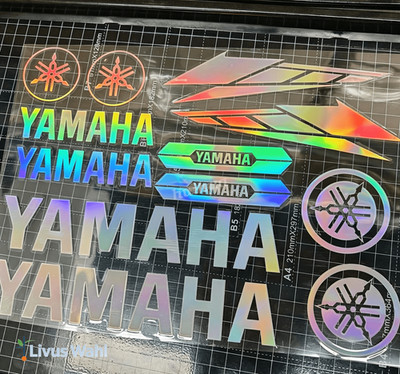 Motorrad Aufkleber Set YAMAHA Verkleidung Folie Visier Dekor Zubehör Sticker