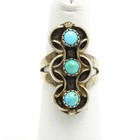 Southwest Sterling Turquoise Red Coral MOP Onyx Sz 4.75-8 Ring Lot of 5 #S5571-1 — photo 8