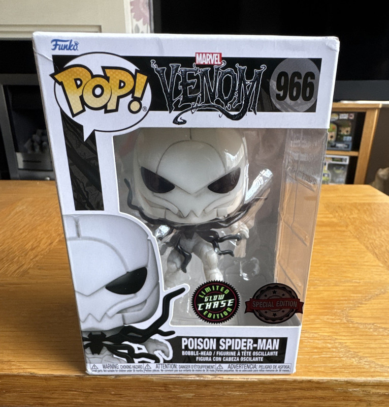 Funko Pop! Marvel Venom Poison Spider-Man #966 Glow Chase Special Edition