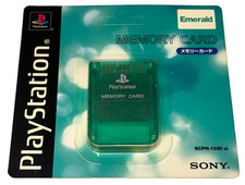 Sealed Genuine Sony Playstation 1 Memory Card 1MB Green PS1 Official Emerald 3