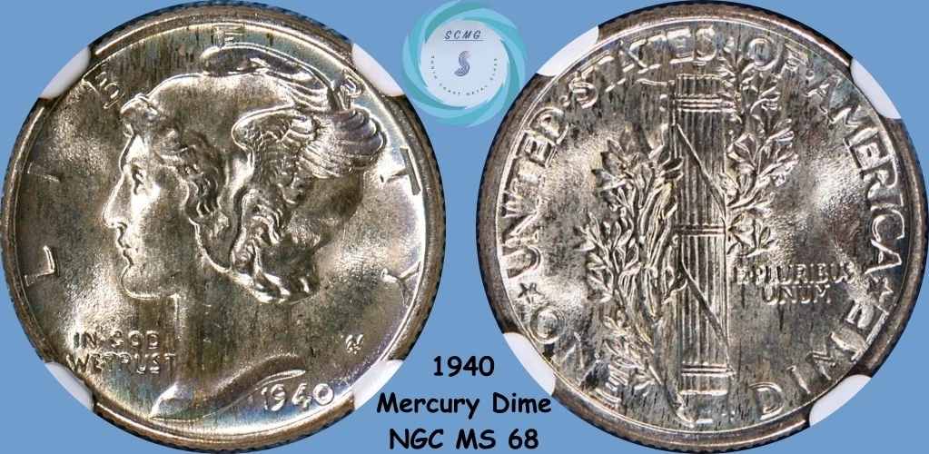 MS 68 Graded Mercury Dimes (1916-1945) for sale | eBay