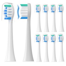 Replacement Toothbrush Heads Compatible with 1 Count Pack of 10 , 10 Blue