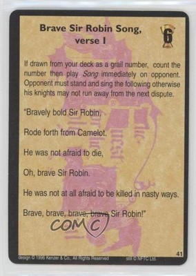 1996 Monty Python and the Holy Grail Trading Card Game #41