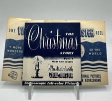 Vtg View-Master Reel Set: The Christmas Story in 3 Reels Mary Joseph, Shepher