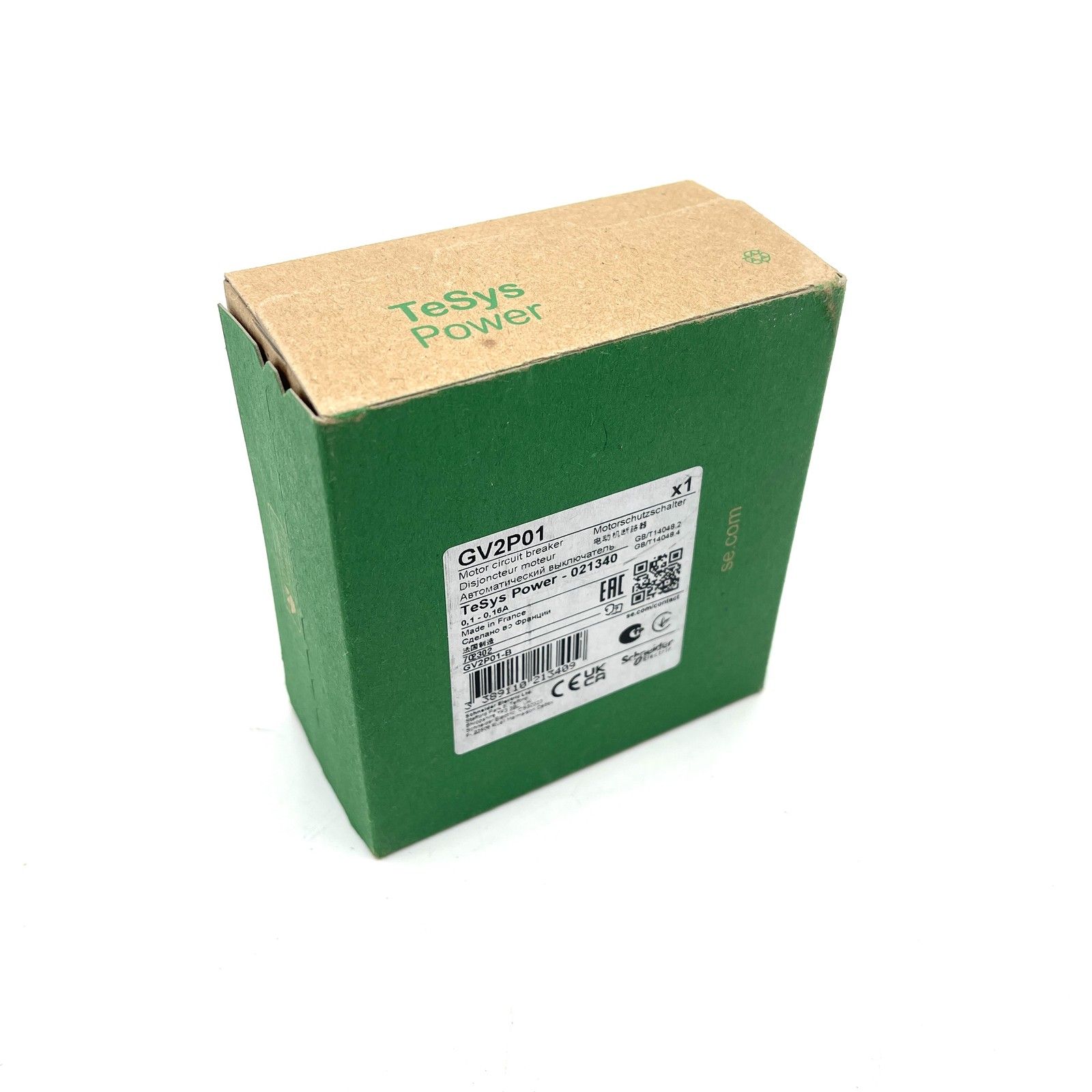Motor Circuit Breaker GV2P01 Schneider 0.1-0.16A