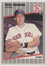 1989 Fleer Rich Gedman #89 1v2