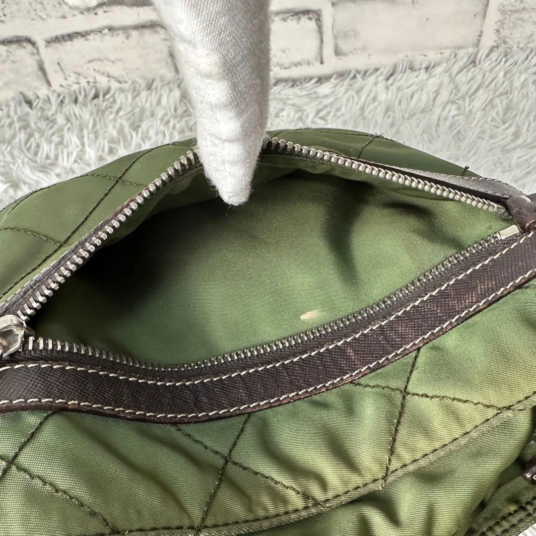 Rare  Item PRADA Quilted Nylon Shoulder Bag Triangle Logo thumbnail 14