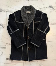 Lammfell Mantel In Schwarz Größe 36 Vintage