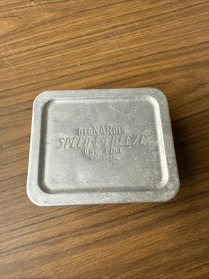 Vintage Aluminum Bernardin Speed-E-Freeze Pan, 1 Pint (1 Pan, 1 Lid)