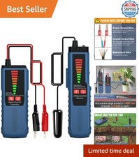 Underground Cable Locator - 1000ft Wire Tracker with Earphone and LED Flashlight