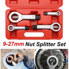 4pcs Nut Splitter Cracker Set Heavy Duty 9-27mm Damaged Bolt Remover Tool Set