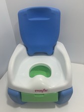 Vintage 1980 s Evenflo Step Stool Potty Chair Training Blue Plastic Daycare PreK