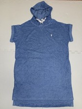 Polo Ralph Lauren Women's Hooded Blue Terry Cover Up Dress Medium NWOT Free Ship