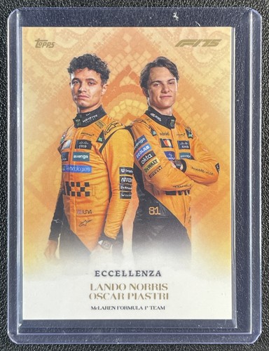 LANDO NORRIS OSCAR PIASTRI 2025 TOPPS ECCELLENZA F1 #NNO LA SQUADRA
