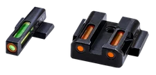 HIVIZ LiteWave H3 sight Orange/Green LitePipe/Orange front ring fits S&W Shield
