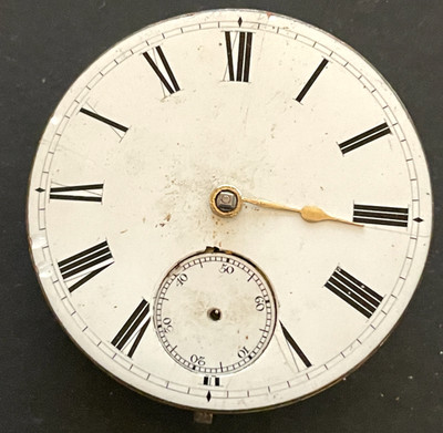 Antique Brown Brothers Edinburgh Fusee Pocket Watch Movement Good Balance 48.5mm